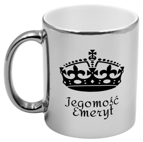 Kubek srebrny prezent dla emeryta emerytki pożegnanie w pracy urodziny