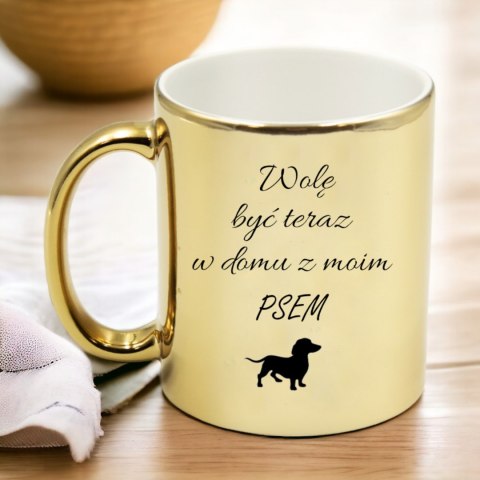Kubek złoty premium dla koleżanki kolegi z pracy śmieszny prezent