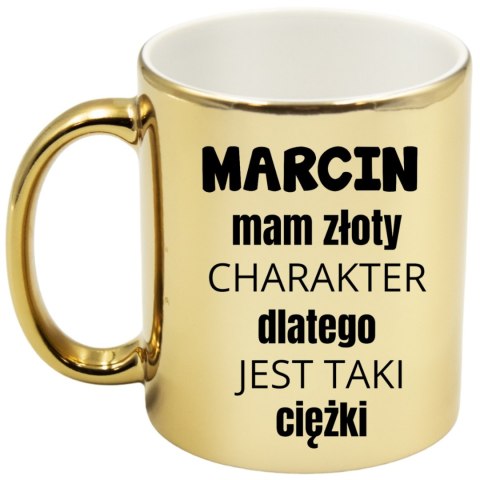 Kubek złoty premium prezent dla kolegi męża chłopaka urodziny