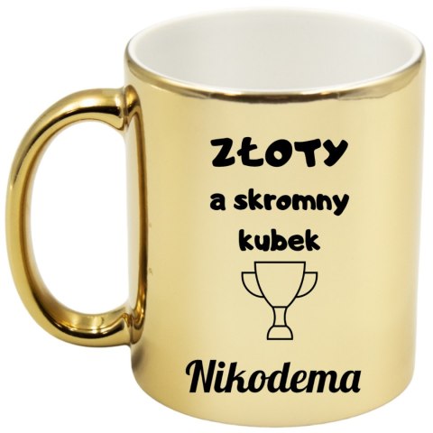 Kubek złoty premium prezent dla kolegi męża chłopaka urodziny