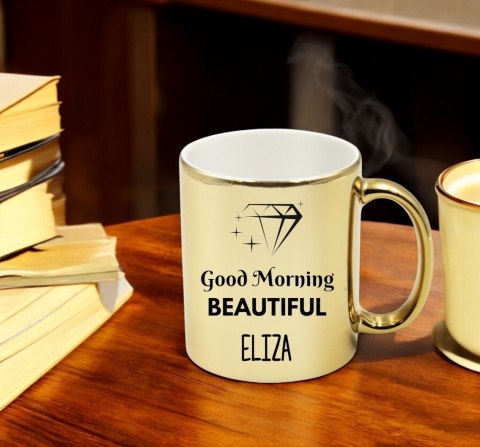 Kubek złoty premium prezent dla żony koleżanki dziewczyny urodziny