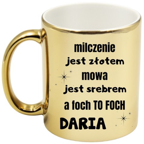 Kubek złoty premium prezent dla żony koleżanki dziewczyny urodziny
