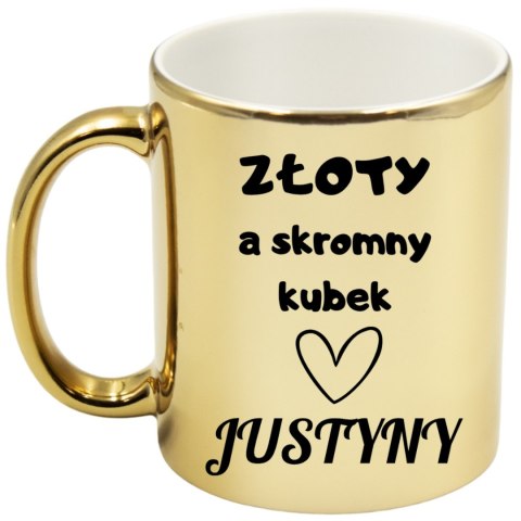 Kubek złoty premium prezent dla żony koleżanki dziewczyny urodziny