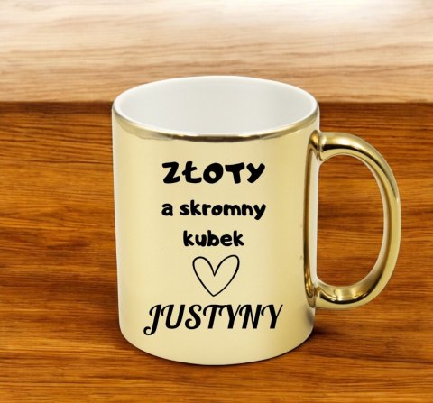 Kubek złoty premium prezent dla żony koleżanki dziewczyny urodziny