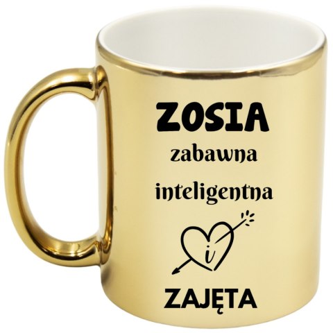 Kubek złoty premium prezent dla żony koleżanki dziewczyny urodziny