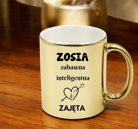 Kubek złoty premium prezent dla żony koleżanki dziewczyny urodziny