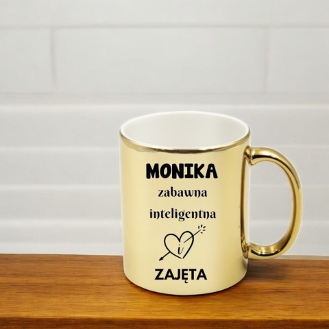 Kubek złoty premium prezent dla żony koleżanki dziewczyny urodziny