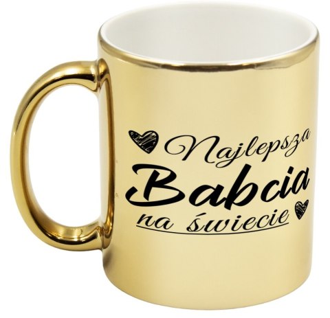 Kubek złoty premium prezent Dzień Babci różne wzory babcia