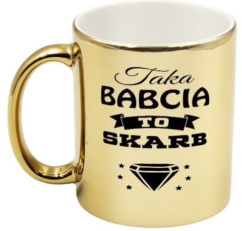Kubek złoty premium prezent Dzień Babci różne wzory babcia