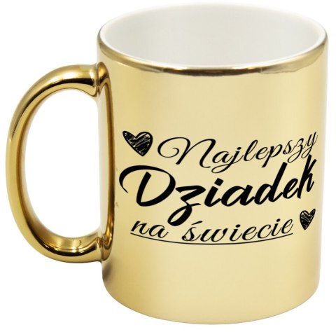 Kubek złoty premium prezent Dzień Dziadka różne wzory dziadek