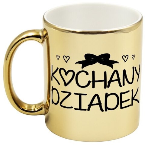 Kubek złoty premium prezent Dzień Dziadka różne wzory dziadek