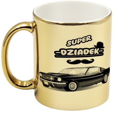 Kubek złoty premium prezent Dzień Dziadka różne wzory dziadek