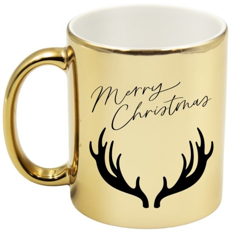 Kubek złoty premium prezent świąteczny Boże Narodzenie mikołajki