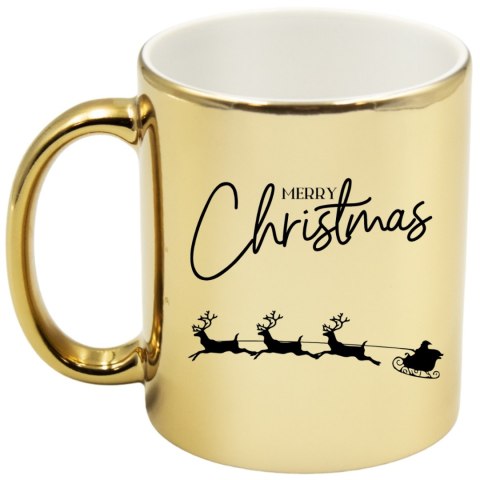 Kubek złoty premium prezent świąteczny Boże Narodzenie mikołajki