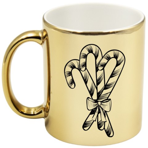 Kubek złoty premium prezent świąteczny Boże Narodzenie mikołajki