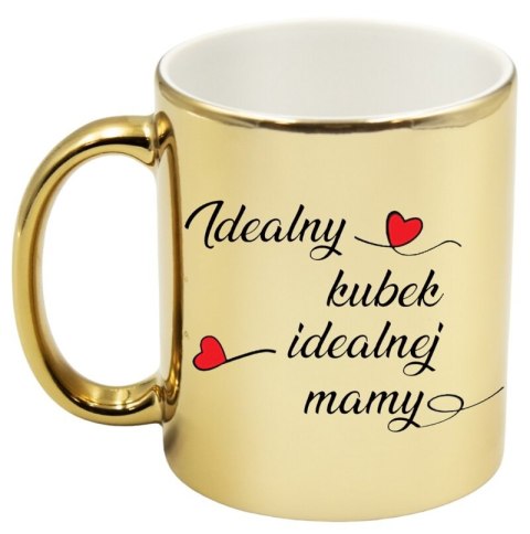 Kubek złoty premium z nadrukiem dla mamy prezent Dzień Matki