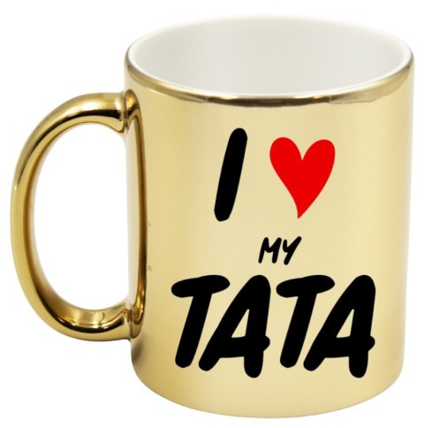 Kubek złoty premium z nadrukiem dla taty prezent Dzień Ojca tata