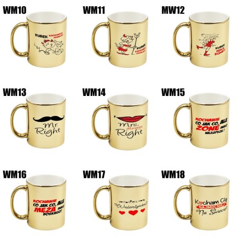 Kubek prezent na Walentynki dla dziewczyny chłopaka męża żony różne wzory