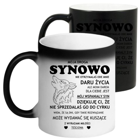 Kubek magiczny śmieszny prezent dla synowej urodziny imieniny synowa