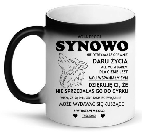 Kubek magiczny śmieszny prezent dla synowej urodziny imieniny synowa