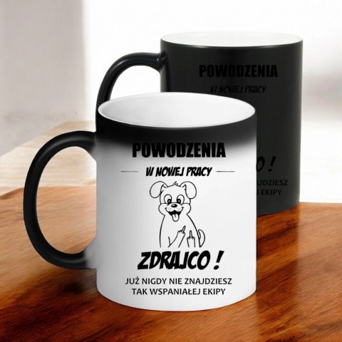 Kubek magiczny śmieszny prezent na pożegnanie koleżanki kolegi z pracy