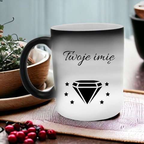 Kubek magiczny z imieniem dziecka prezent dla chłopca dziewczynki