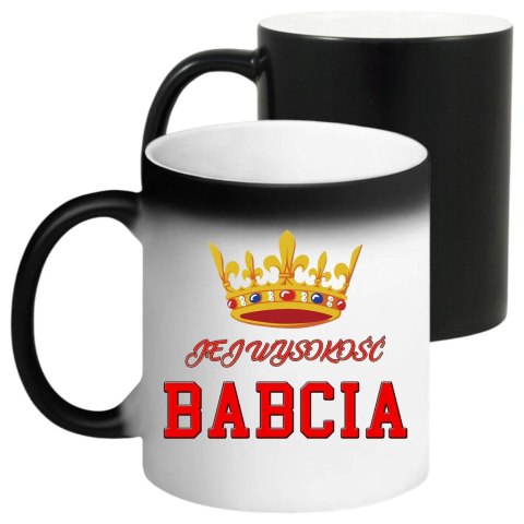 Kubek magiczny z nadrukiem prezent na Dzień Babci urodziny babcia