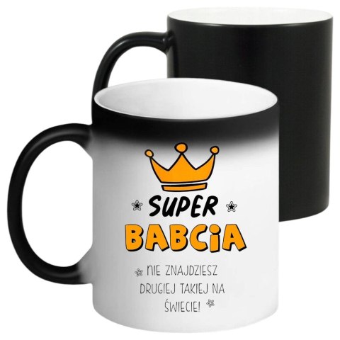 Kubek magiczny z nadrukiem prezent na Dzień Babci urodziny babcia