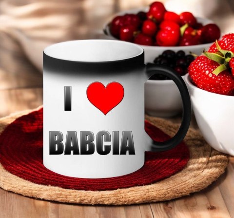 Kubek magiczny z nadrukiem prezent na Dzień Babci urodziny babcia