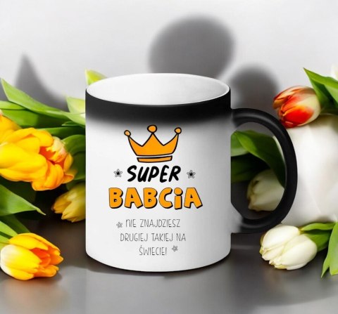 Kubek magiczny z nadrukiem prezent na Dzień Babci urodziny babcia