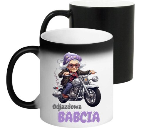 Kubek magiczny z nadrukiem prezent na Dzień Babci urodziny babcia