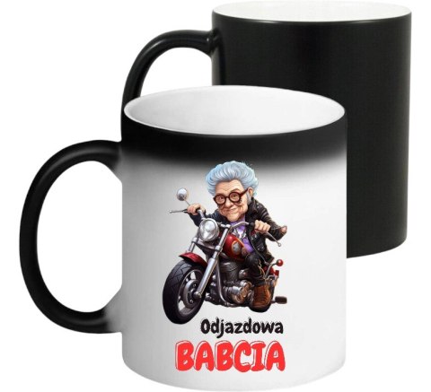 Kubek magiczny z nadrukiem prezent na Dzień Babci urodziny babcia