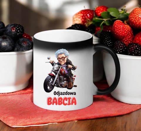 Kubek magiczny z nadrukiem prezent na Dzień Babci urodziny babcia