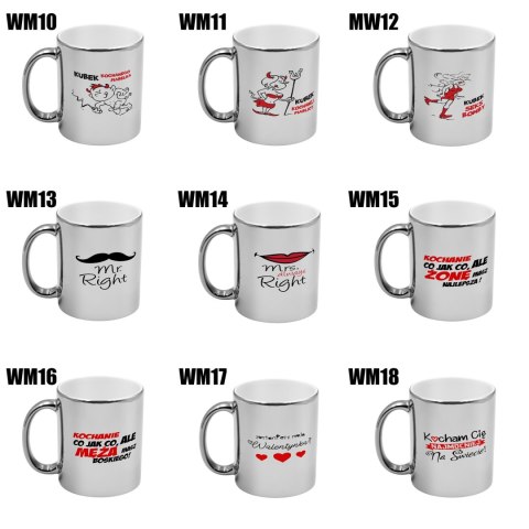 Kubek prezent na Walentynki dla dziewczyny chłopaka męża żony różne wzory