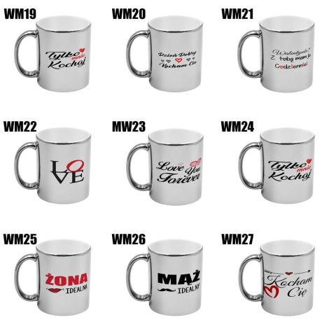 Kubek prezent na Walentynki dla dziewczyny chłopaka męża żony różne wzory