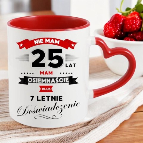 Kubek śmieszny prezent na 25 urodziny dla koleżanki dziewczyny żony kobiety