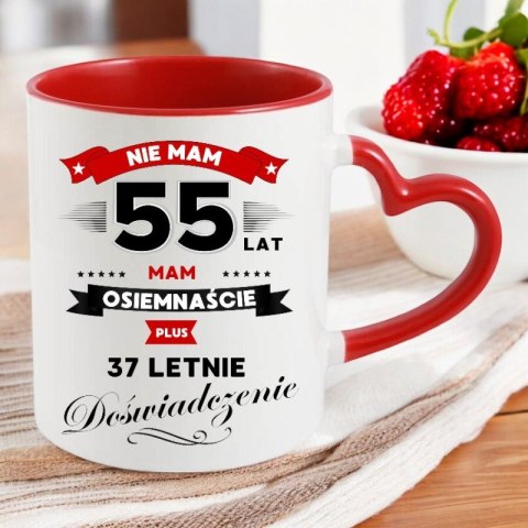Kubek śmieszny prezent na 55 urodziny dla kobiety żony mamy Babci