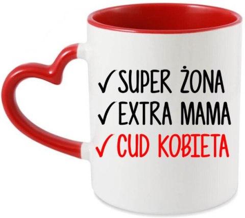 Kubek z nadrukiem prezent dla żony mamy Dzień Kobiet urodziny