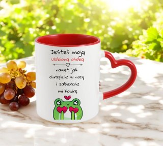 Kubek z nadrukiem prezent dla żony na Walentynki Dzień Kobiet urodziny