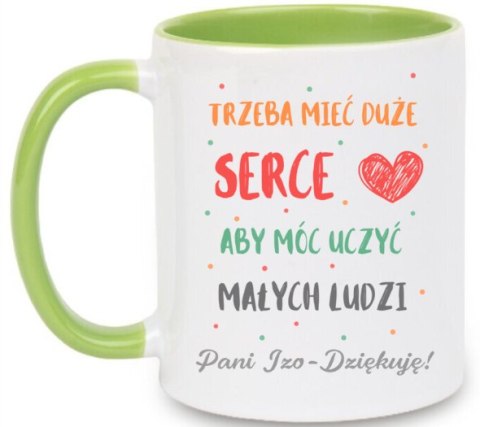 Kubek z imieniem prezent na Dzień nauczyciela wychowawcy przedszkolanki