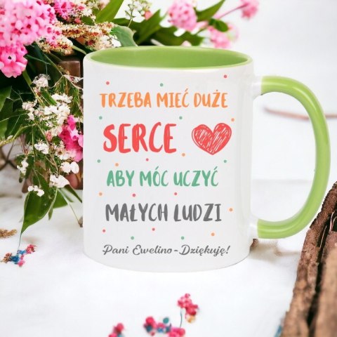 Kubek z imieniem prezent na Dzień nauczyciela wychowawcy przedszkolanki