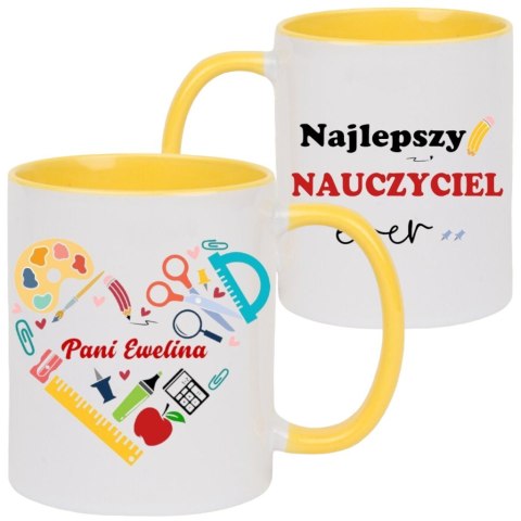 Kubek z imieniem prezent na Dzień nauczyciela wychowawcy przedszkolanki