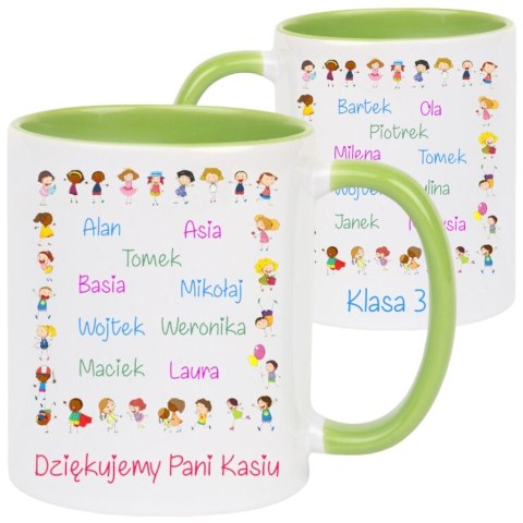 KUBEK Z IMIONAMI DZIECI PREZENT DZIEŃ NAUCZYCIELA PRZEDSZKOLANKI #