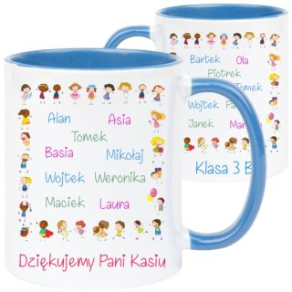 KUBEK Z IMIONAMI DZIECI PREZENT DZIEŃ NAUCZYCIELA PRZEDSZKOLANKI #