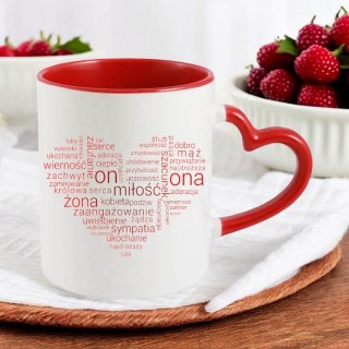 Kubek z nadrukiem prezent dla koleżanki dziewczyny kobiety żony Walentynki
