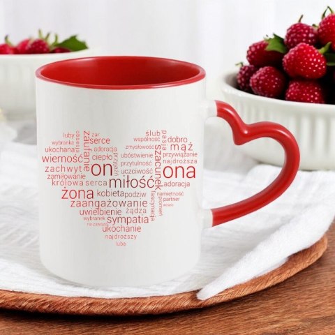 Kubek z nadrukiem prezent dla koleżanki dziewczyny kobiety żony Walentynki