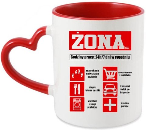 Kubek z nadrukiem prezent dla żony mamy Dzień Kobiet urodziny