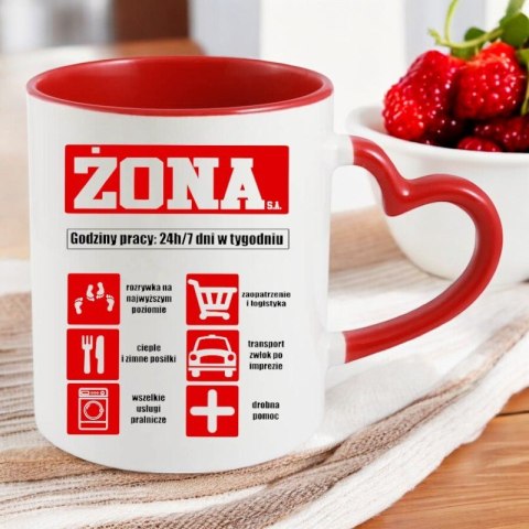 Kubek z nadrukiem prezent dla żony mamy Dzień Kobiet urodziny