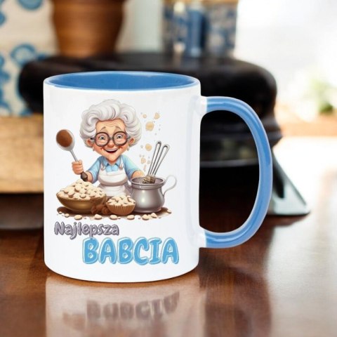 Kubek z nadrukiem śmieszny prezent Dzień Babci urodziny imieniny babcia