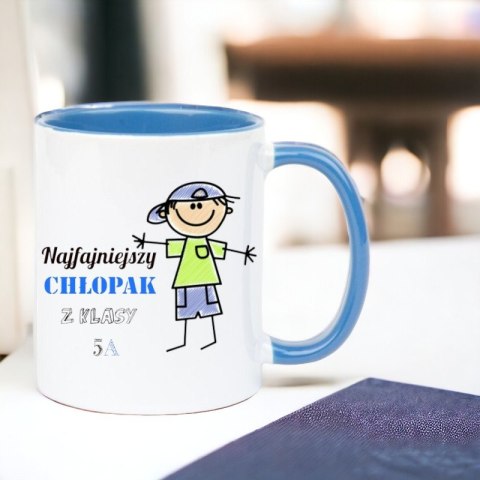 Kubek z nadrukiem prezent dla KOLEGI z klasy z imieniem chłopca 